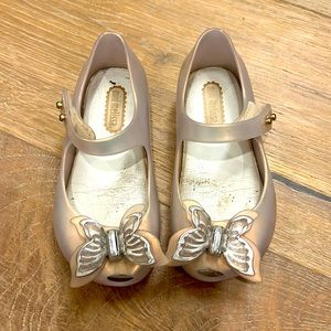 Mini Melissa iridescent butterfly shoes